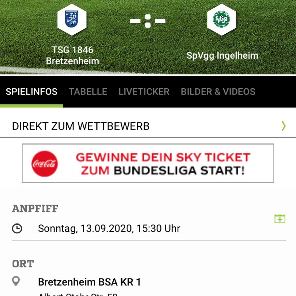 ———————2. Spieltag——————-
Am Wochenende ist es soweit und der 2. Spieltag der Saison 2020/2021 steht an. 
Für unsere 1....